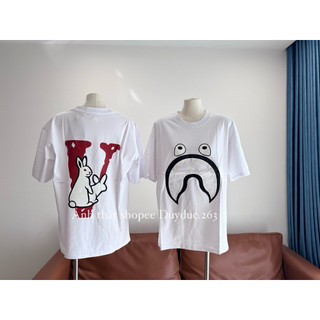 Áo Thun In Hình Thỏ Lệ Trắng Đôi Chất Cotton Thời Trang Nam Nữ Form Rộng Trẻ Trung