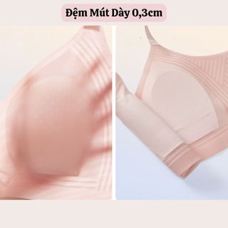 Áo Ngực Nữ Su Không Gọng Đệm Mỏng Nhẹ Nâng Tự Nhiên, Áo Lót Mềm Thoáng Khí Chống Hằn King Shop A-02