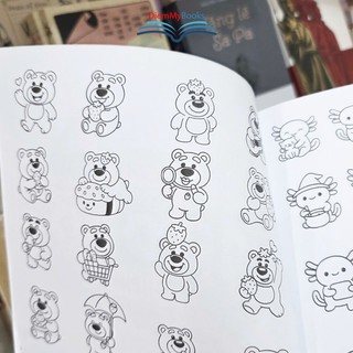 Sách Tô Màu 10000 Hình Cho Bé Tranh Tô Màu Dễ Thương Giúp Bé Phát Triển Tư Duy & Sáng Tạo