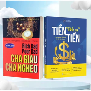 Sách - Cha giàu cha nghèo + Tiền đẻ ra tiền - Con đường dẫn đến tự do tài chính
