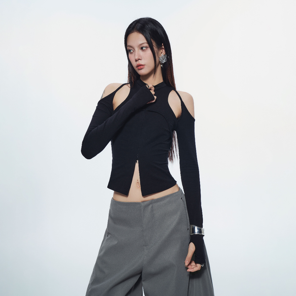 CASPIAN LONG SLEEVE TOP (BLACK) BunnyHill SSTS10 | BigBuy360 - bigbuy360.vn