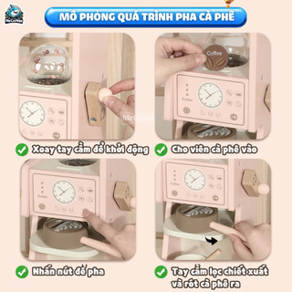 Bộ Đồ Chơi Bếp Gỗ Cao Cấp Cho Bé, Đồ Chơi Nấu Ăn Nhập Vai Mô Phỏng Nhà Bếp Thật, Chất Liệu Gỗ Tự Nhiên An Toàn