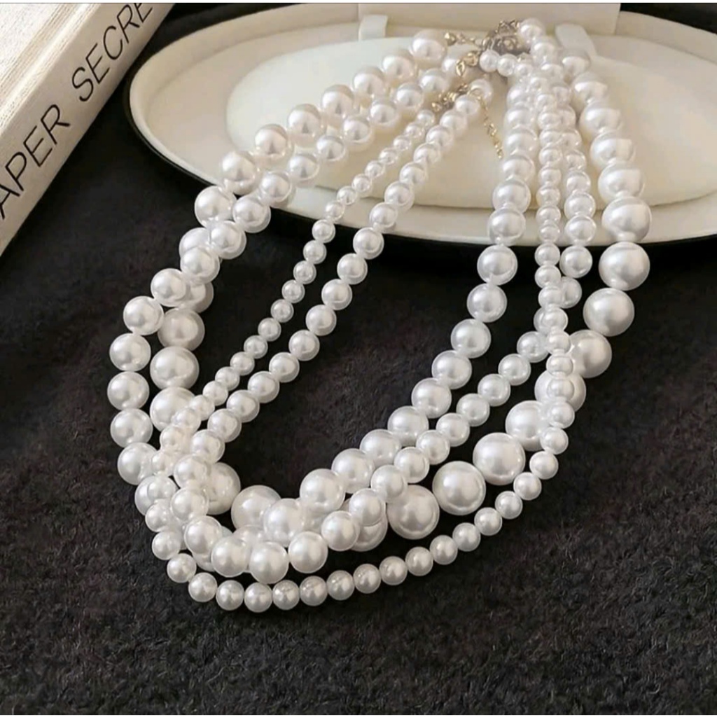 Vòng cổ ngọc trai mặc áo dài, đi tiệc, đi chơi