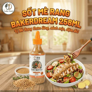 Sốt Mè Rang Bakerdream 258ml Chấm Thịt Nướng, Salad, Rong Nho - Nước Chấm Mè Rang Bách Diễm Thơm Bùi Béo Ngậy Luka Food