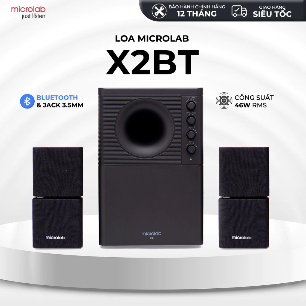 Tổng quan loa Microlab X2BT