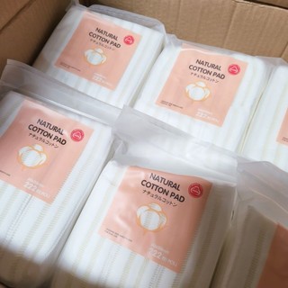 Bông tẩy trang Natural Cotton Pads 222 miếng tự nhiên mẫu mới siều mềm siêu dày