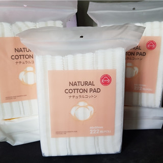 Bông tẩy trang Natural Cotton Pads 222 miếng tự nhiên mẫu mới siều mềm siêu dày