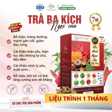 Trà Thảo Mộc Ba Kích Ngọc Cẩu Đông Trùng, Trà Ba Kích, Đinh Lăng, Dây Thìa Canh,Nấm Ngọc Cẩu,Cỏ Ngọt Sâm Cau