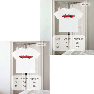 Áo Thun Nữ Baby Tee “CAR” - Kraken Drk 100% Cotton Women