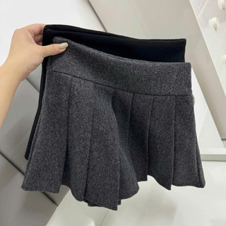 Chân Váy Dạ Xếp Ly Có Quần Trong Xinh Xắn Mùa Tết