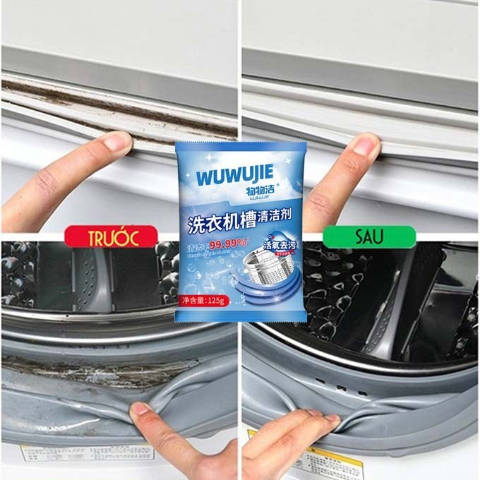 Bột Tẩy Lồng Máy Giặt,Tẩy Lồng Máy Giặt,loại bỏ nhanh nấm mốc, chất cặn, mảng bám, an toàn, phù hợp với mọi loại máy