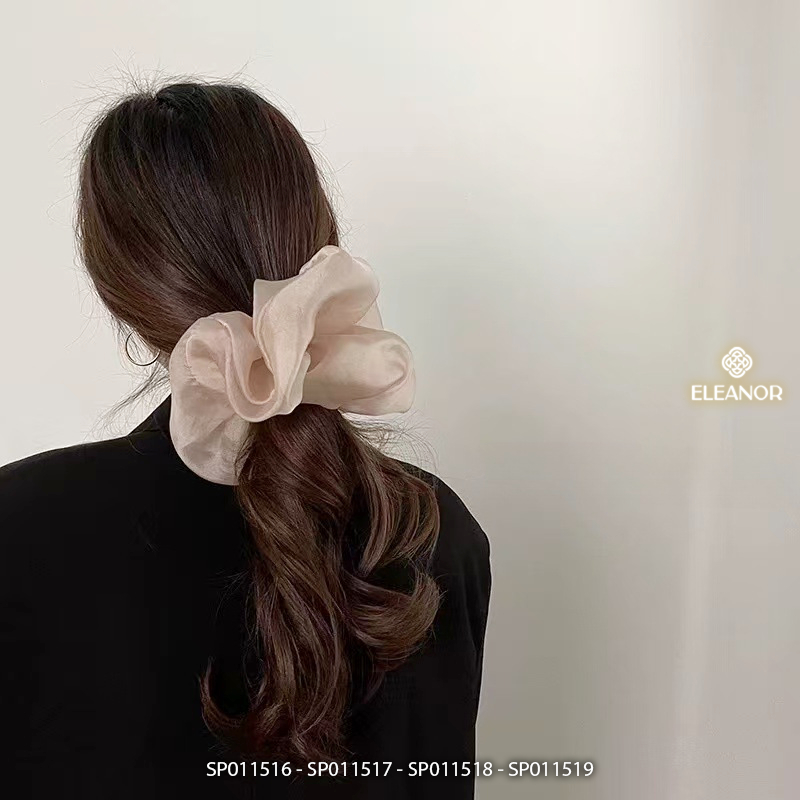 Dây buộc tóc nữ scrunchies Eleanor Accessories to phồng nhiều màu phụ kiện tóc cột tóc nữ 11516