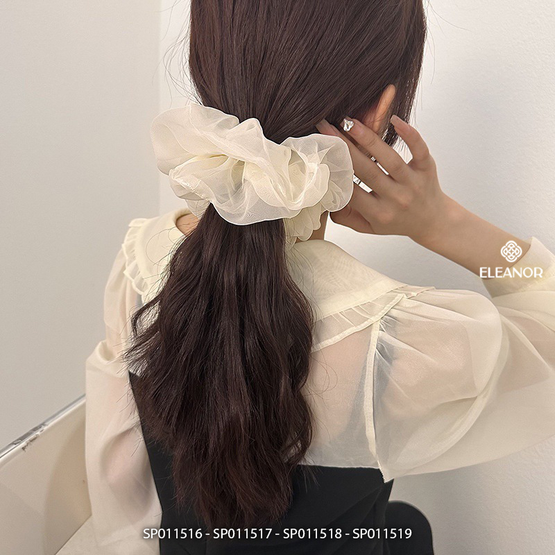 Dây buộc tóc nữ scrunchies Eleanor Accessories to phồng nhiều màu phụ kiện tóc cột tóc nữ 11516