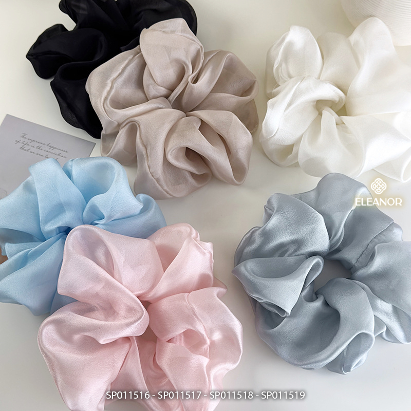 Dây buộc tóc nữ scrunchies Eleanor Accessories to phồng nhiều màu phụ kiện tóc cột tóc nữ 11516
