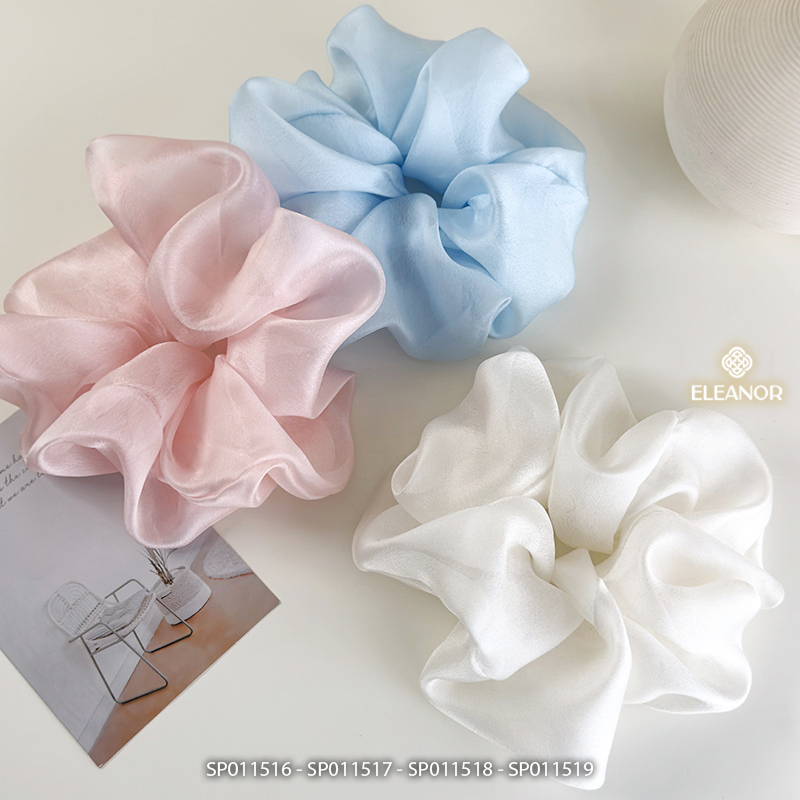 Dây buộc tóc nữ scrunchies Eleanor Accessories to phồng nhiều màu phụ kiện tóc cột tóc nữ 11516