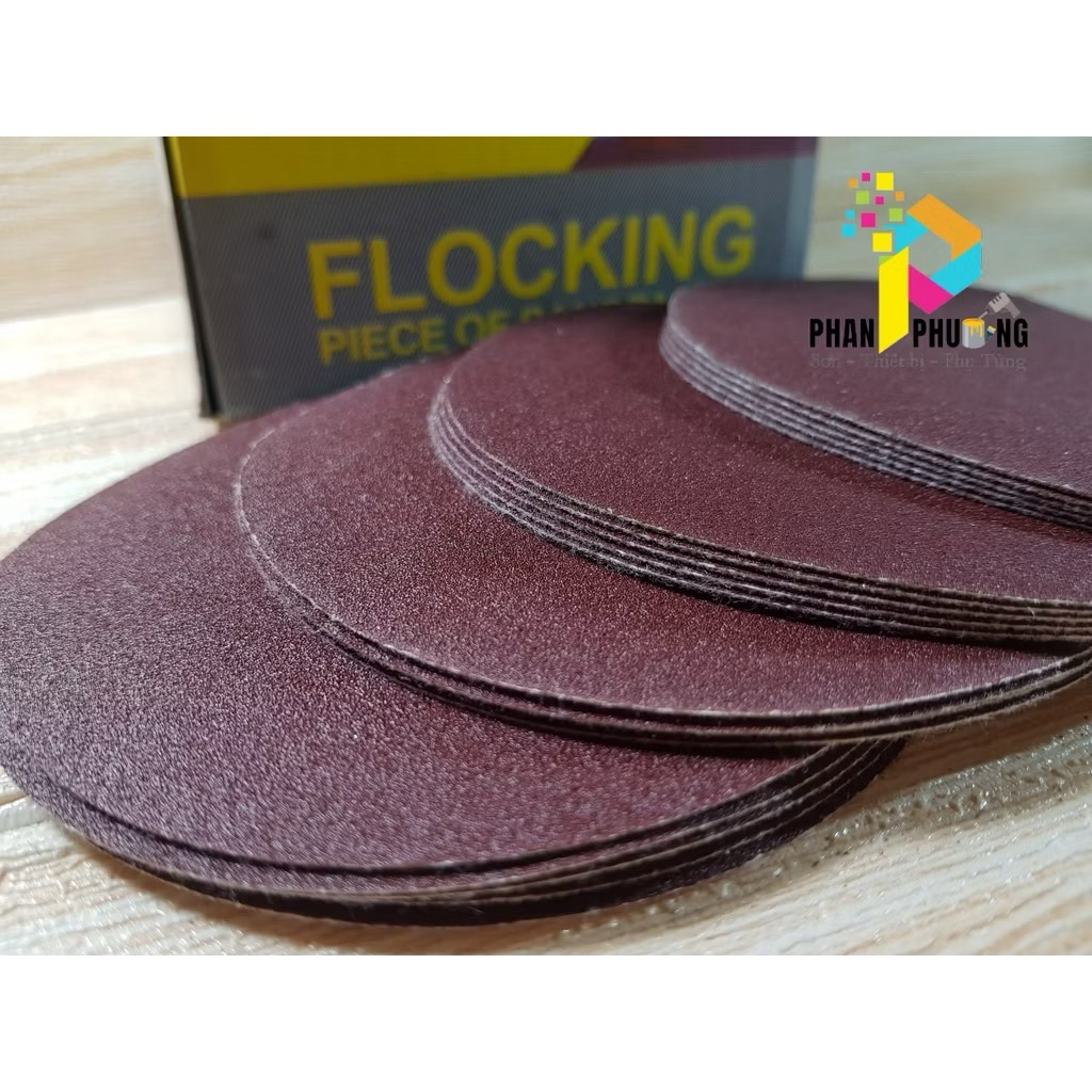 NHÁM TRÒN DÁN JINGWEI FLOCKING 125mm P320 | Hộp 100 miếng