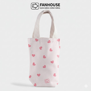 Túi đựng cốc giữ nhiệt Holic Fan House, túi vải Dù Canvas thời trang, chống thấm nước tuyệt đối