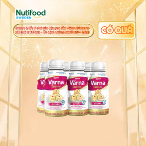 Lốc 6 chai sữa bột pha sẵn Värna Complete/ Diabetes chai 237ml - Phòng ngừa & Phục hồi nhanh - Varna