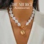 Vòng cổ ngọc trai De Merci Accessories không đều, thiết kế sang trọng, phong cách cổ điển SET02