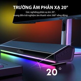 Loa Thanh Soundbar Bluetooth VIVAN S2  Công Suất 10W - Hỗ Trợ Kết Nối USB/ AUX/ Thẻ Nhớ
