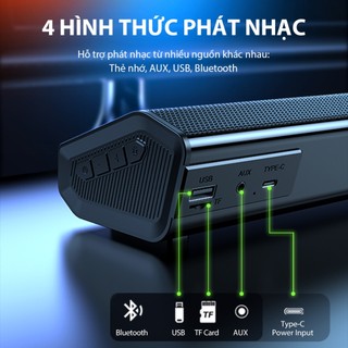 Loa Thanh Soundbar Bluetooth VIVAN S2  Công Suất 10W - Hỗ Trợ Kết Nối USB/ AUX/ Thẻ Nhớ