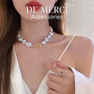 Vòng cổ ngọc trai De Merci Accessories không đều, thiết kế sang trọng, phong cách cổ điển DC058