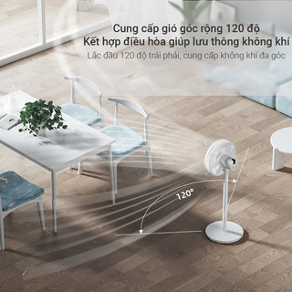 Quạt điện,Quạt Cây Đứng Xiaomi QCOOKER Quạt Điện 7 Cánh Có Điều Khiển Từ Xa Hoạt Động Êm Ái Bảo Hành 12 Tháng