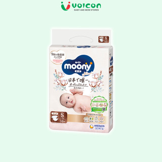 Tã Moony Natural Trắng Nhật Bản Bông Organic Siêu Mềm Mại Thấm Hút Vượt Trội An Toàn Cho Bé