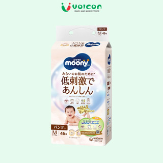 Tã Moony Natural Trắng Nhật Bản Bông Organic Siêu Mềm Mại Thấm Hút Vượt Trội An Toàn Cho Bé