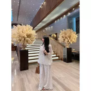 Set đồ ren cao cấp sang trọng thiết kế dài tay phối quần ống rộng phong cách tiểu thư quý phái by Chamie