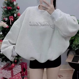 Áo Sweater Simb.house Áo Khoác Nữ Cổ Tròn Dễ Thương Phong Cách Hàn Quốc Nhẹ Nhàng Chất vải nỉ hai da mềm mịn