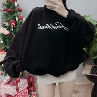 Áo Sweater Simb.house Áo Khoác Nữ Cổ Tròn Dễ Thương Phong Cách Hàn Quốc Nhẹ Nhàng Chất vải nỉ hai da mềm mịn