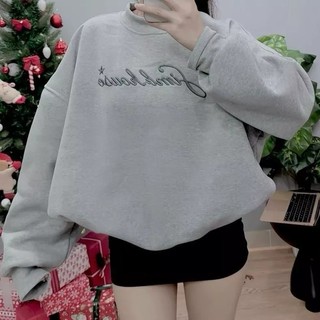 Áo Sweater Simb.house Áo Khoác Nữ Cổ Tròn Dễ Thương Phong Cách Hàn Quốc Nhẹ Nhàng Chất vải nỉ hai da mềm mịn