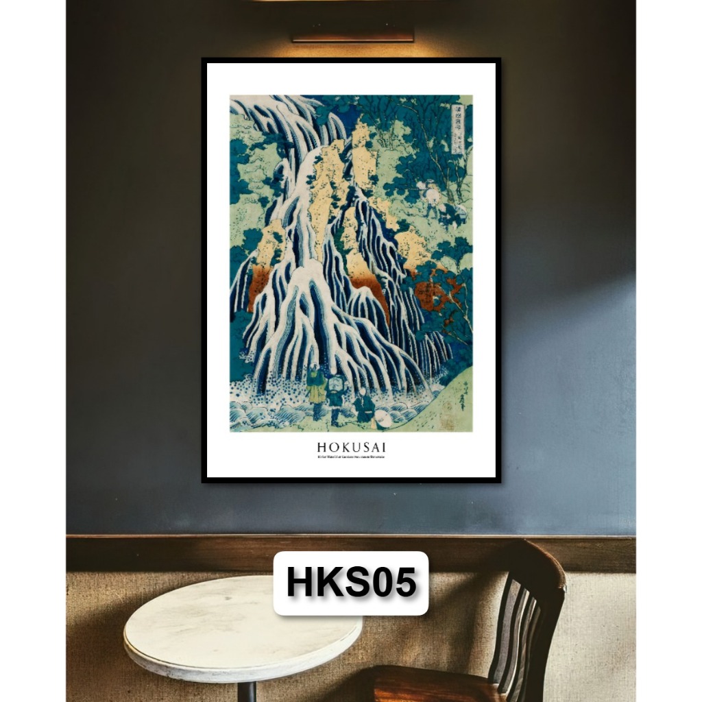 Tranh Danh Họa HOKUSAI Nghệ Thuật Cổ Điển Decor Treo Tường Trang Trí Phòng Khách, Quán Cafe, Không Gian Làm Việc