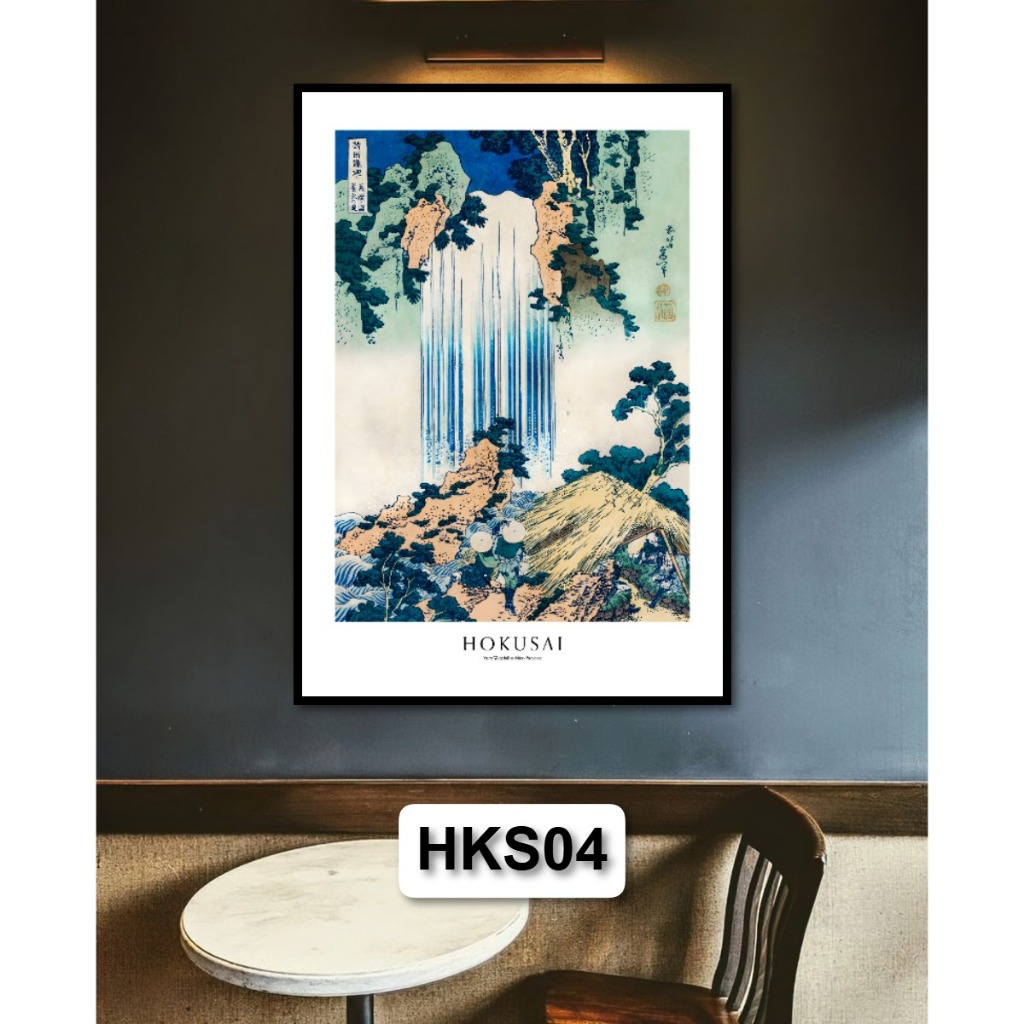 Tranh Danh Họa HOKUSAI Nghệ Thuật Cổ Điển Decor Treo Tường Trang Trí Phòng Khách, Quán Cafe, Không Gian Làm Việc