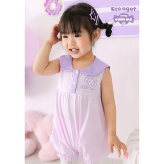 NBAN (3M-24M) Bộ Bodysuit sát nách Kẹo Cute cotton thấm hút tốt, dễ mặc đi học đi chơi-CANDY5.25