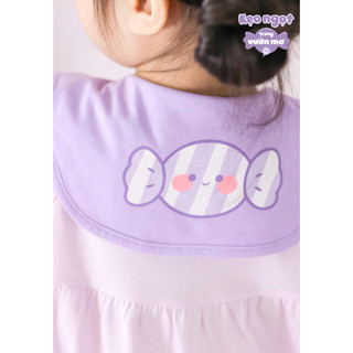 NBAN (3M-24M) Bộ Bodysuit sát nách Kẹo Cute cotton thấm hút tốt, dễ mặc đi học đi chơi-CANDY5.25