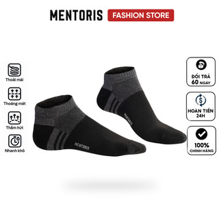 Tất nam cổ ngắn Mentoris Cotton Mềm Mịn,Không Bai Gião,Kháng Khuẩn Cực Tốt,Chống Thối Chân RSP