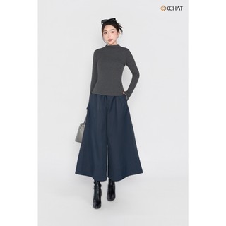 Quần Ống Rộng 𝐂𝐂𝐇𝐀𝐓 Dáng Suông Relaxed Cạp Chun Chất Liệu Kaki Cao Cấp 25QDS2022ST