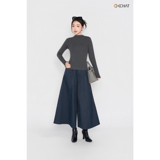Quần Ống Rộng 𝐂𝐂𝐇𝐀𝐓 Dáng Suông Relaxed Cạp Chun Chất Liệu Kaki Cao Cấp 25QDS2022ST