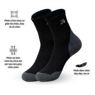 Vớ Tất Nam Cổ Trung Z6 Lót Nỉ Dày Dặn T&T SOCKS Nhiều Màu Thấm Hút Êm Ái Khử Mùi - NAM030