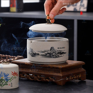 Nhiều Mẫu Mã Hũ Gốm Thô Ceramic Có Nắp Chống Mùi Chống Bụi Chống Tro Bay