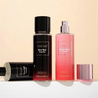 Xịt Thơm Cơ Thể WHISIS 150ml Hương Ngọt Ngào Quyến Rũ - Amber & Rose Nuit, Năng Lượng Tươi Mát