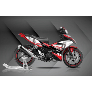 Tem trùm exciter 150 đỏ trắng ducati, độ team xe dán đời 2015-2020