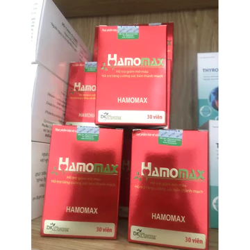 Hamomax hỗ trợ giảm mỡ máu,gan nhiễm mỡ,cải thiện tuần hoàn và ổn định huyết áp