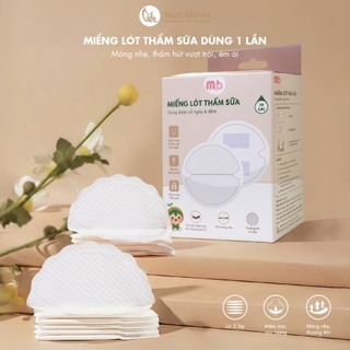 Miếng lót thấm sữa Ngọc Bảo An 5 lớp siêu thấm hút chống tràn, miếng dán thấm sữa hộp 30 miếng chắc chắn, thấm hút tốt