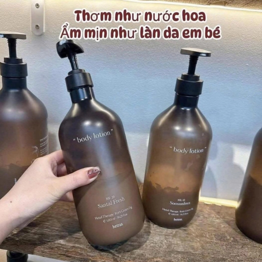 (Mẫu mới) Sữa Dưỡng Thể Hetras Hotel Therapy Body Lotion 1013ml đủ mùi hương