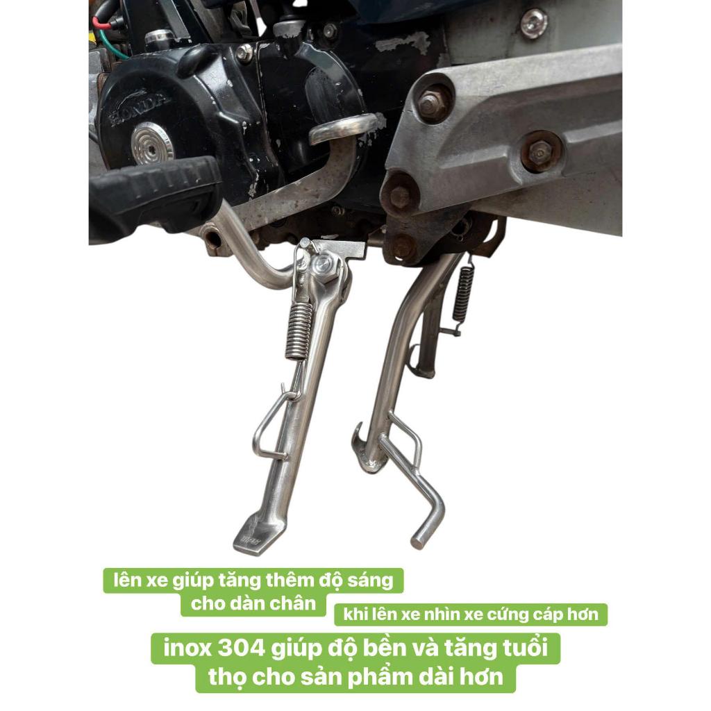 Combo chống đứng chống nghiêng inox 304 [TẶNG LÒ XO, ỐC] - thương hiệu TPS RACING
