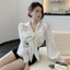 Áo Sơ Mi Nữ Trắng Tay Phồng Cổ Nơ Phong Cách Hàn Quốc – Blouse Thanh Lịch Sexy Nhẹ Đi Làm, Đi Chơi