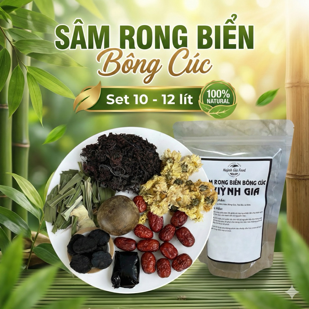 Sâm Rong Biển Bông Cúc Huỳnh Gia Giúp Mát Gan Thanh Lọc Cơ Thể Set Nấu ...